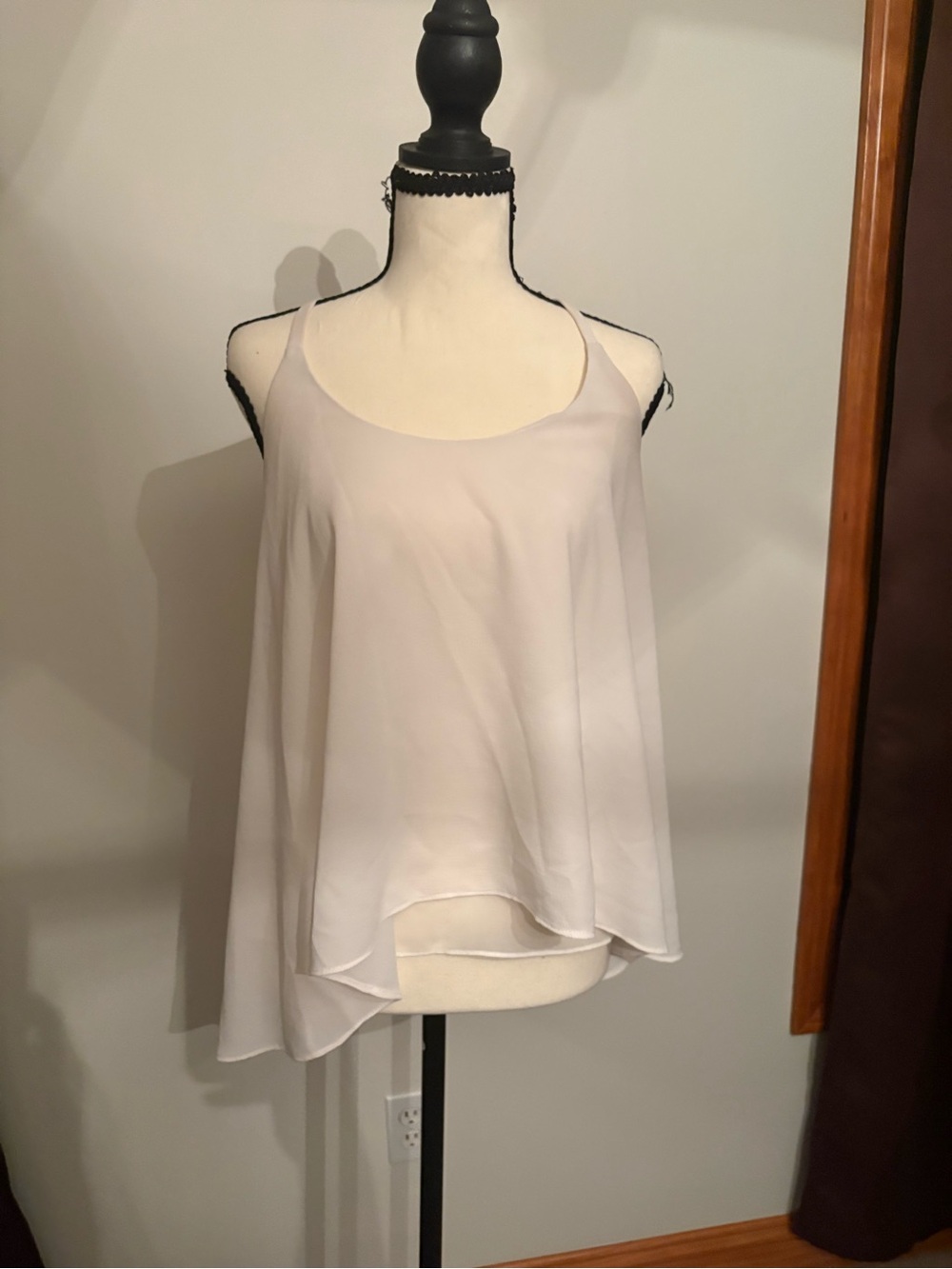 RACHEL Rachel Roy Ivory Layered Spaghetti-Strap Camisole